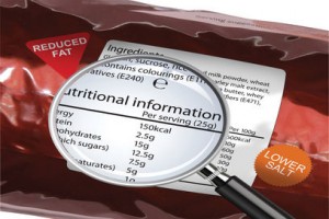 nutritional label example