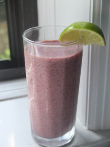 raspberry Key lime smoothie