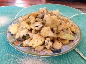 finished cauliflower recipe