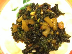 finished kale recipe