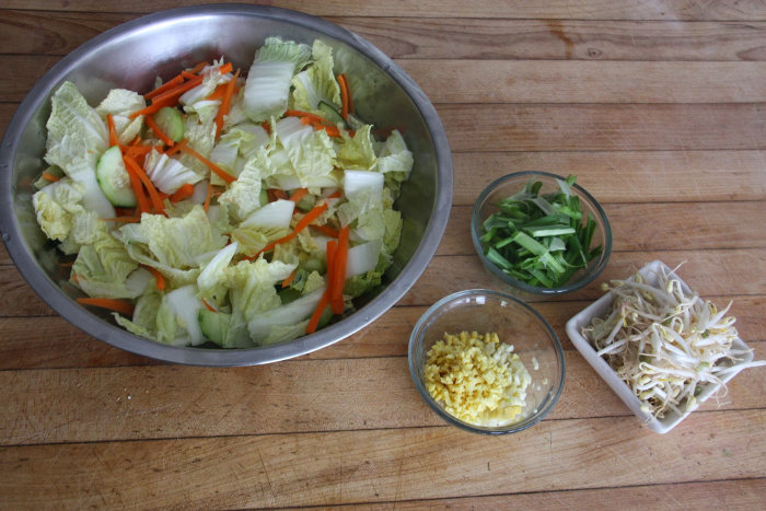 ingredients ready to mix