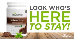 Here to stay - chocolate mint Isalean shake