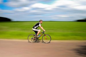 man riding bicycle