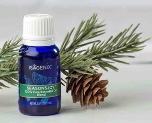 isagenix essential oil seasonal joy with pine branch