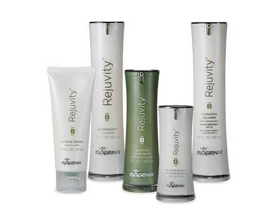 The line of Rejuvity skin care products